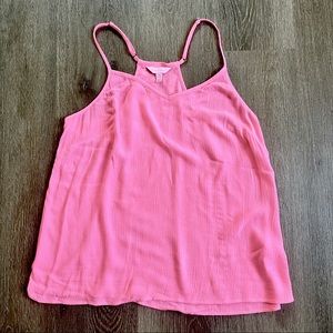 Lilly Pulitzer hot pink tank top size M